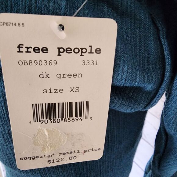 Free People Sundown Long Sleeve Mini Dress XS NWT - Picture 5 of 5